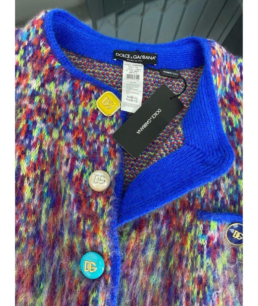 DOLCE&GABBANA Мульти шерстяной кардиган, фото 3