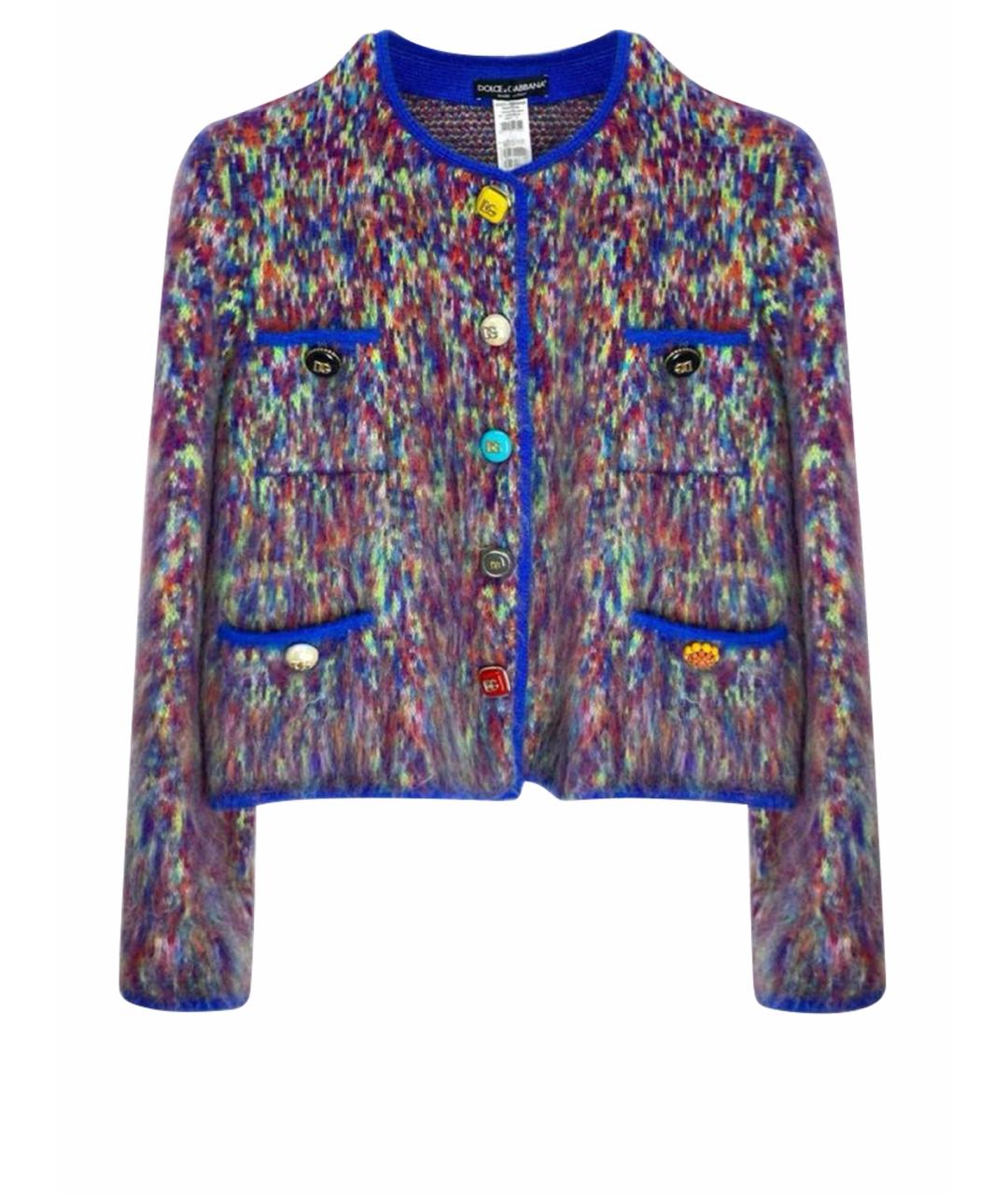 DOLCE&GABBANA Мульти шерстяной кардиган, фото 1