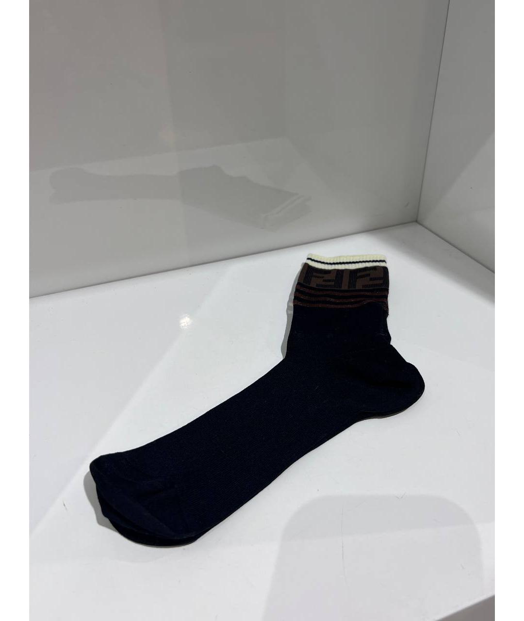 FENDI Черные носки, чулки и колготы, фото 2