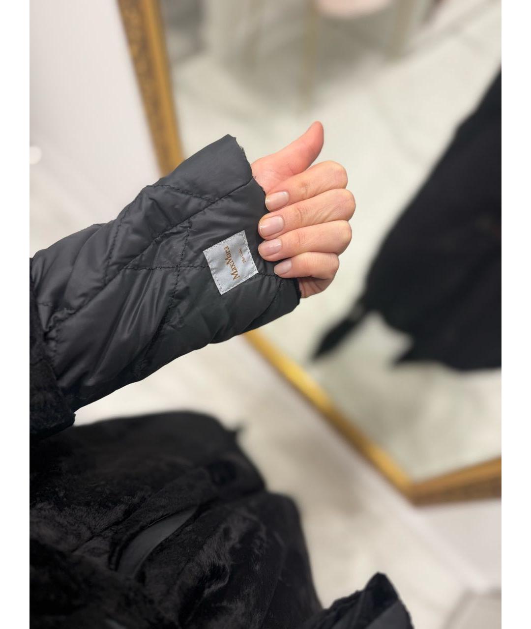 MAX MARA Черная дубленка, фото 2