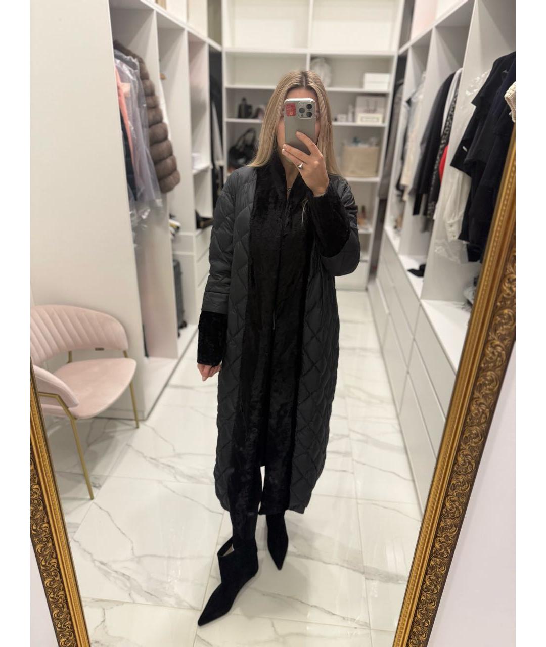 MAX MARA Черная дубленка, фото 6