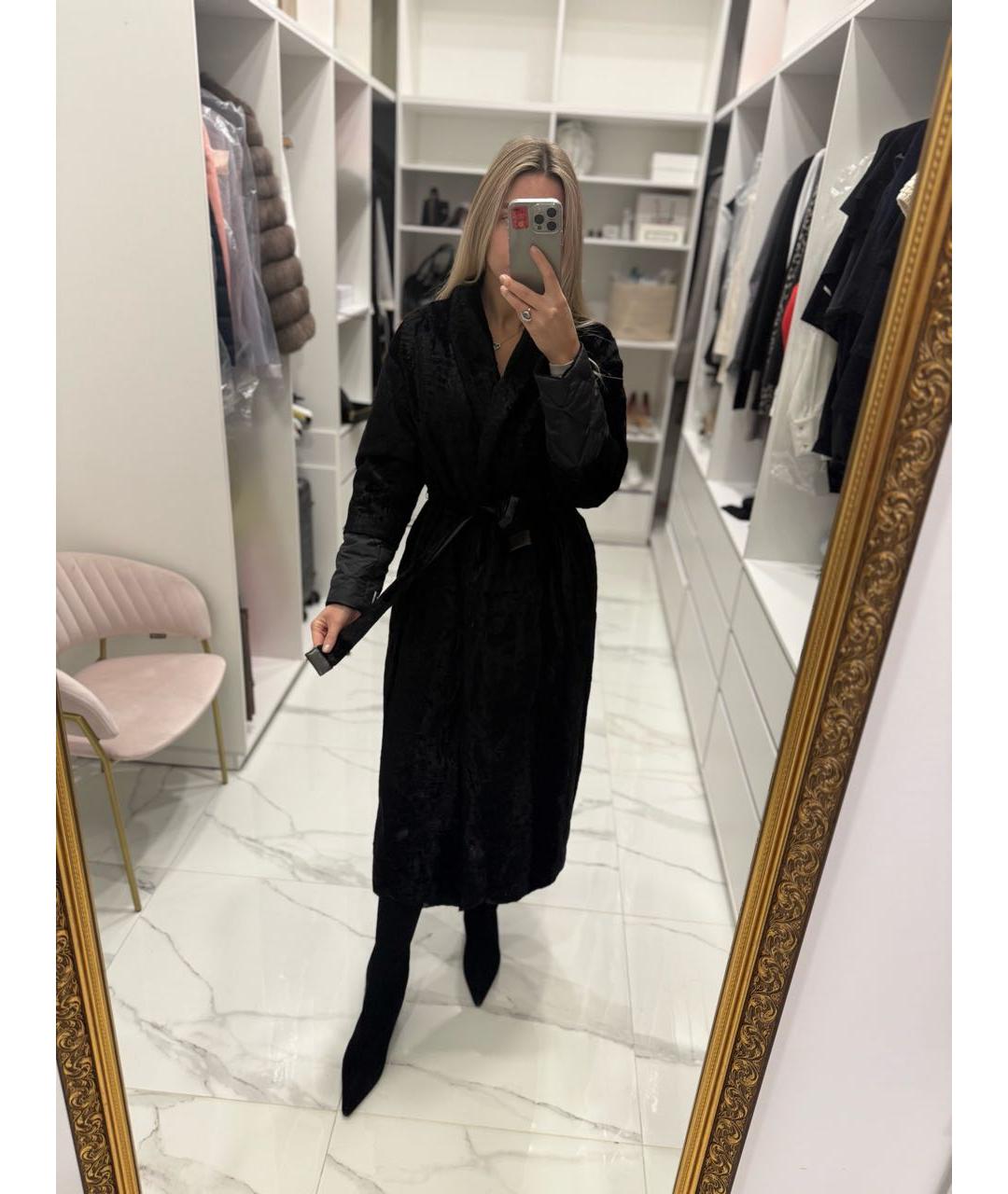 MAX MARA Черная дубленка, фото 5