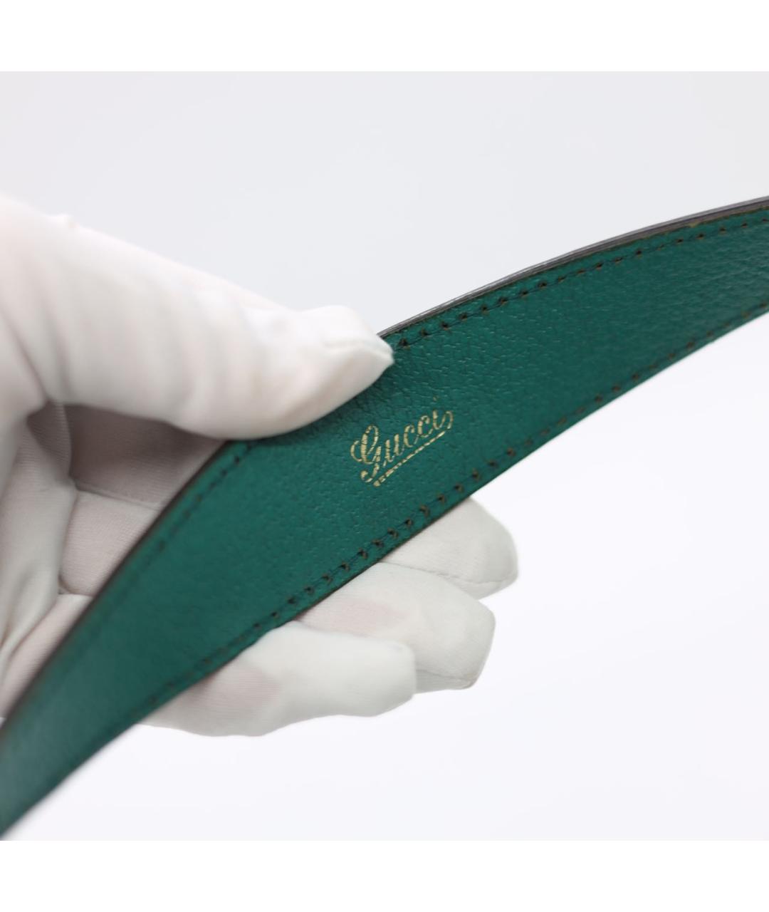 GUCCI Коричневая жаккардовая сумка через плечо, фото 8