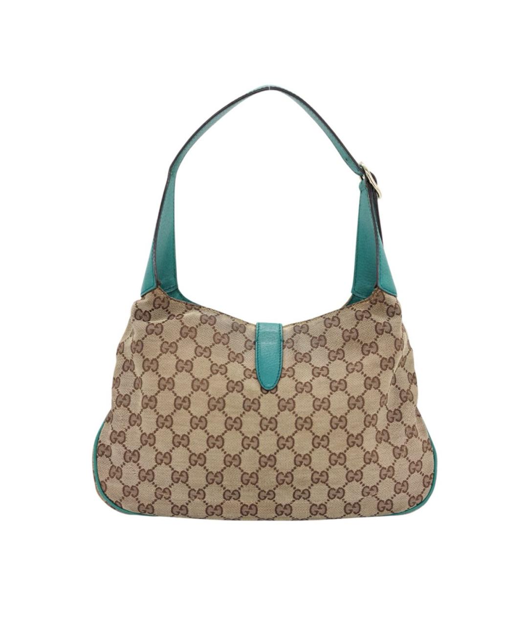 GUCCI Коричневая жаккардовая сумка через плечо, фото 2