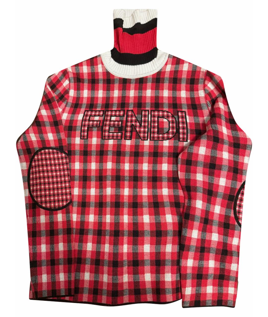FENDI Мульти шерстяная водолазка, фото 1