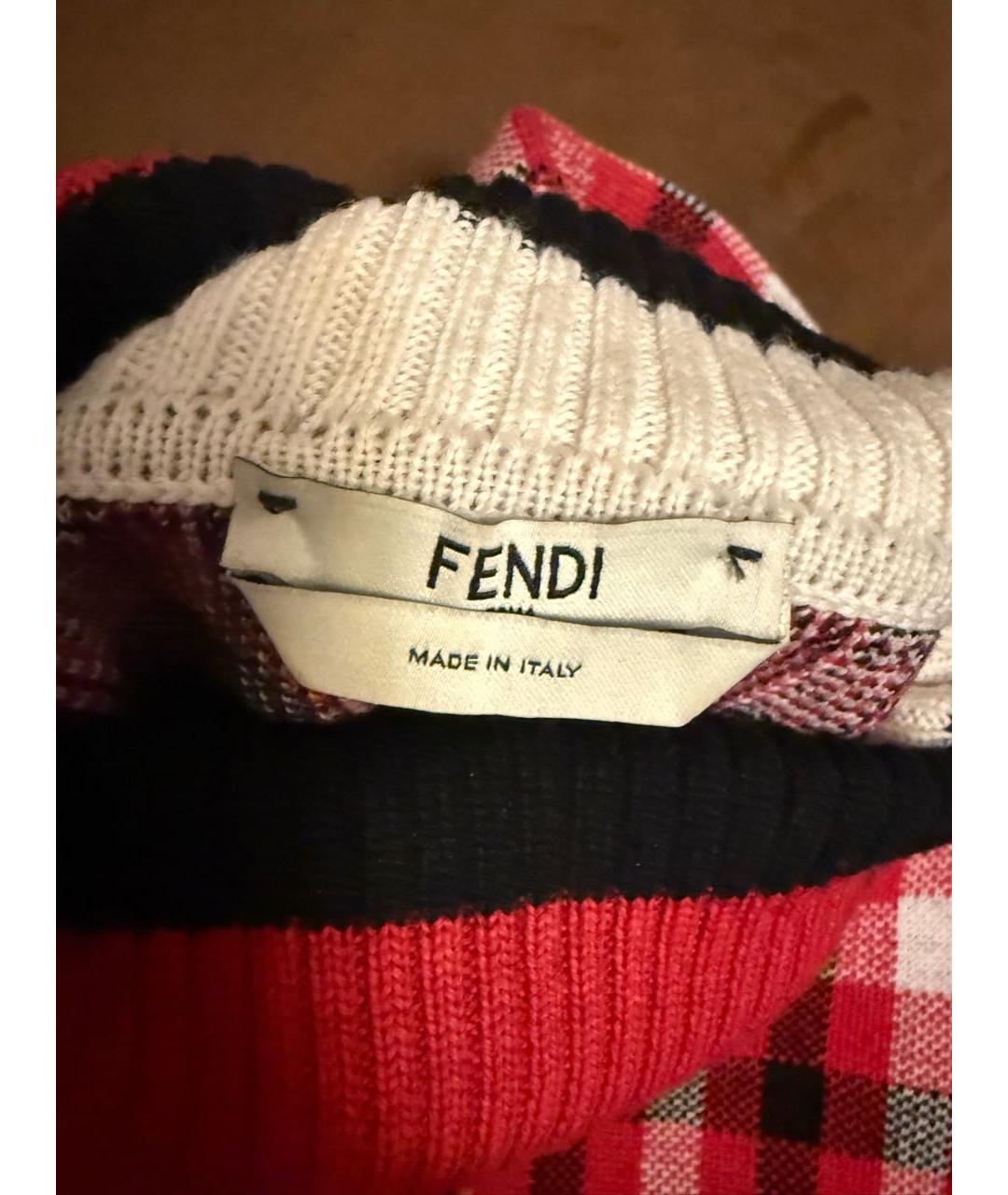 FENDI Мульти шерстяная водолазка, фото 4