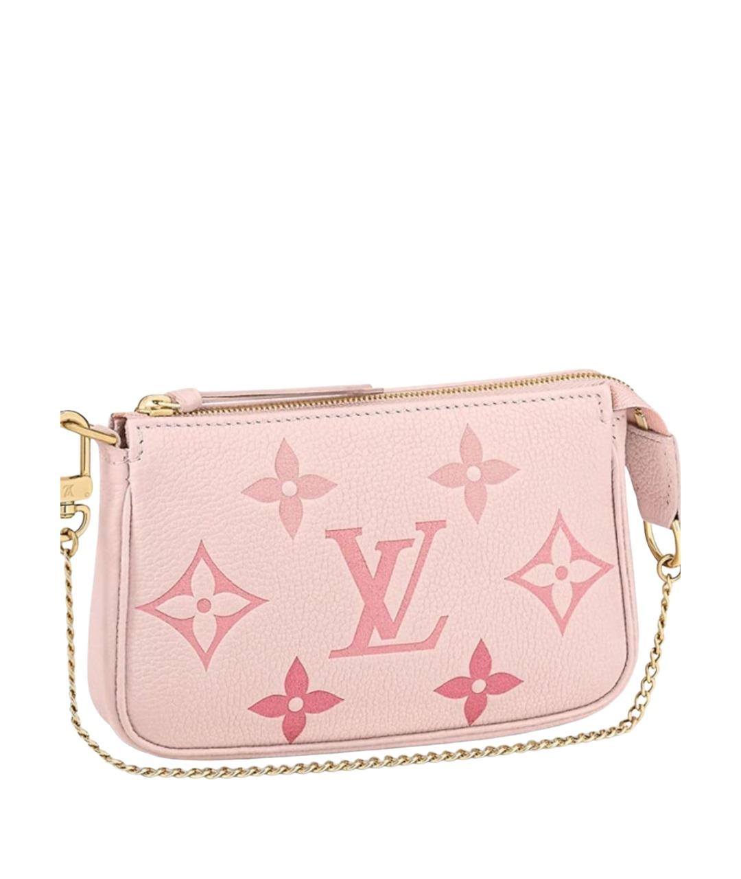 LOUIS VUITTON Розовая кожаная сумка через плечо, фото 1