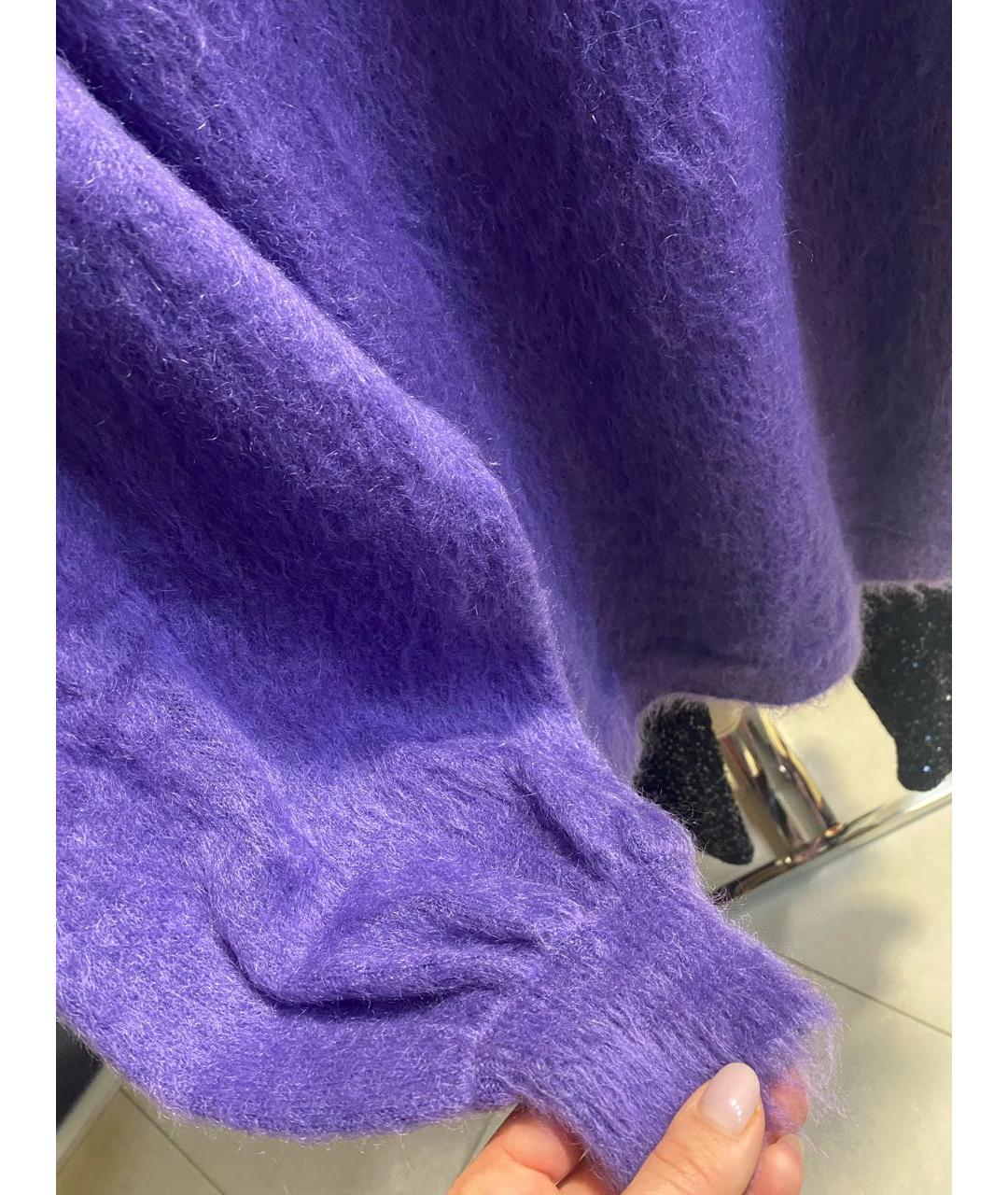 ALBERTA FERRETTI Фиолетовый джемпер / свитер, фото 3