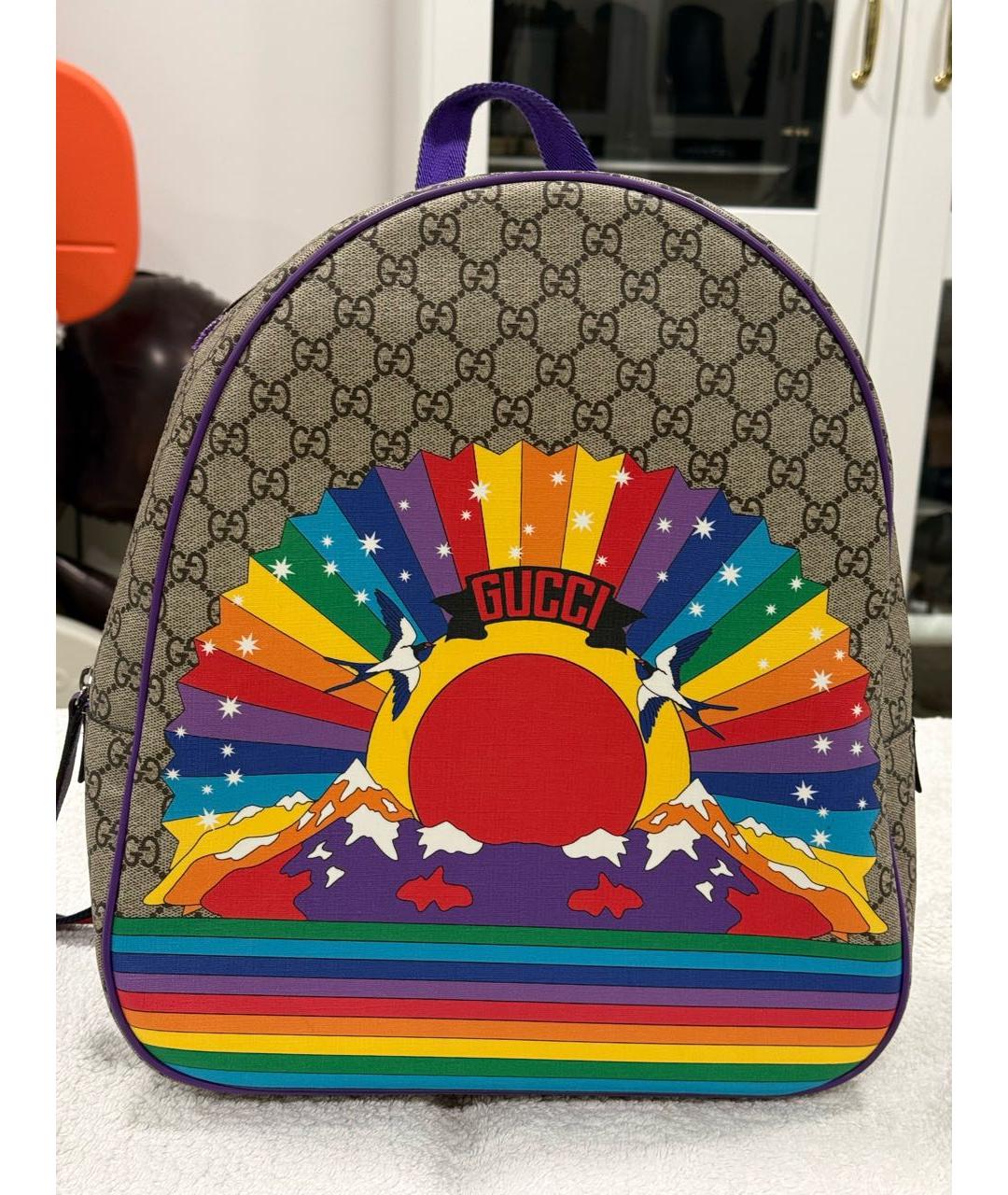 GUCCI KIDS Бежевый рюкзак, фото 6