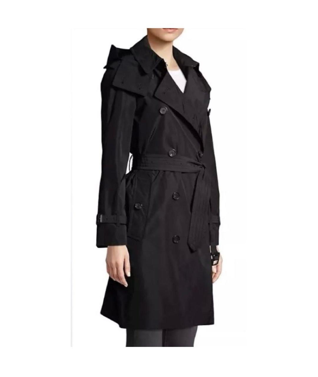 BURBERRY Черный полиэстеровый тренч/плащ, фото 4