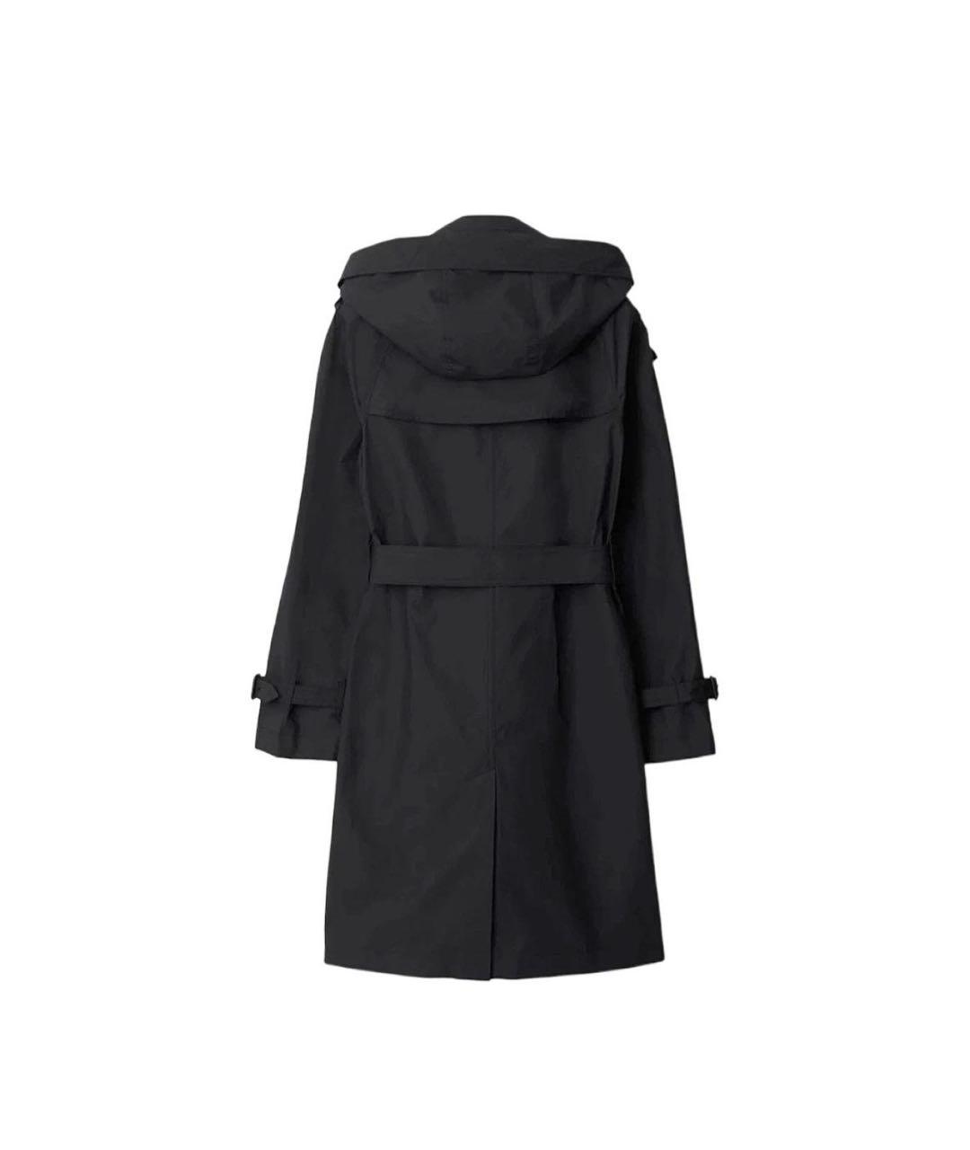 BURBERRY Черный полиэстеровый тренч/плащ, фото 3