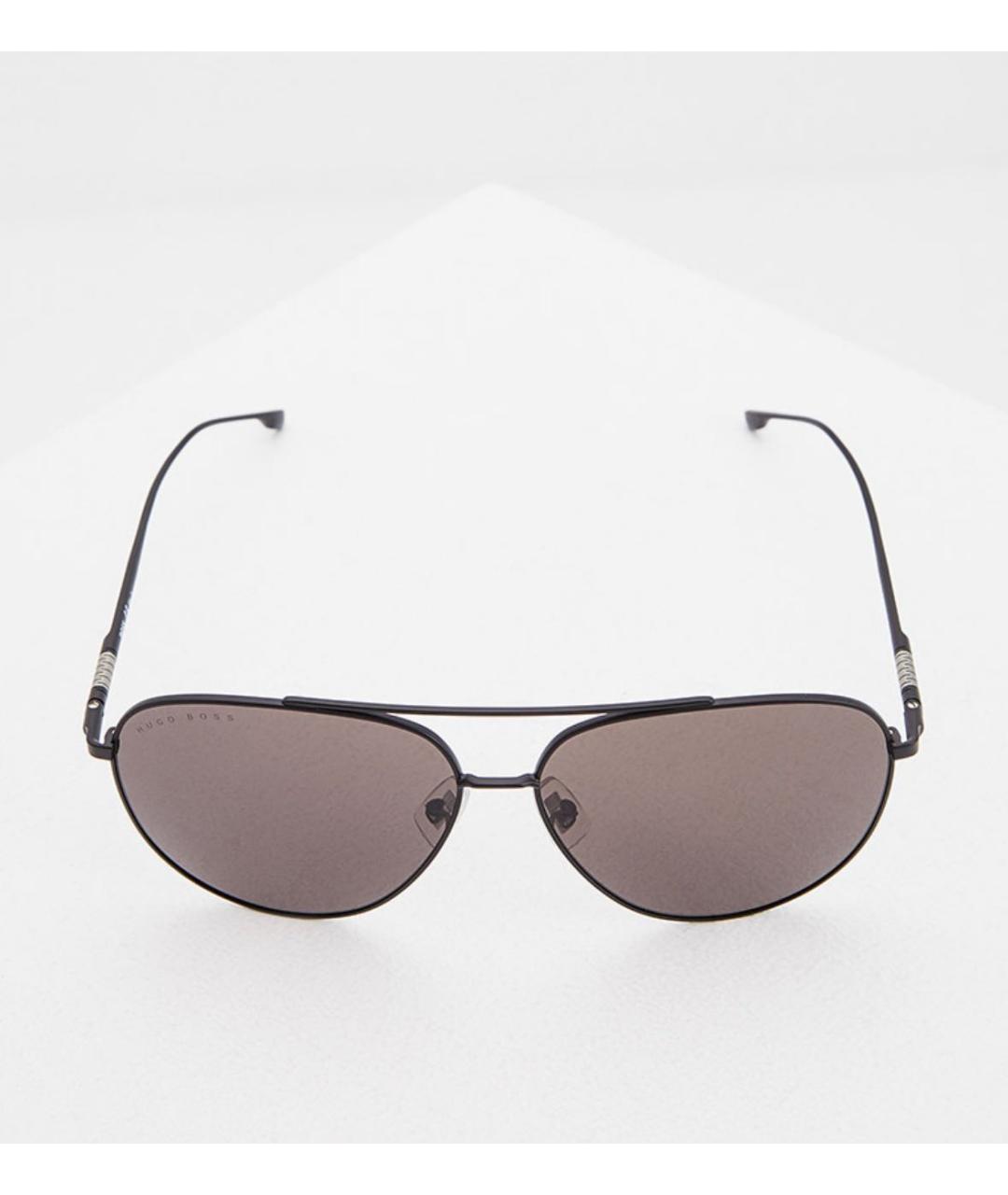 HUGO BOSS Черные металлические солнцезащитные очки, фото 2