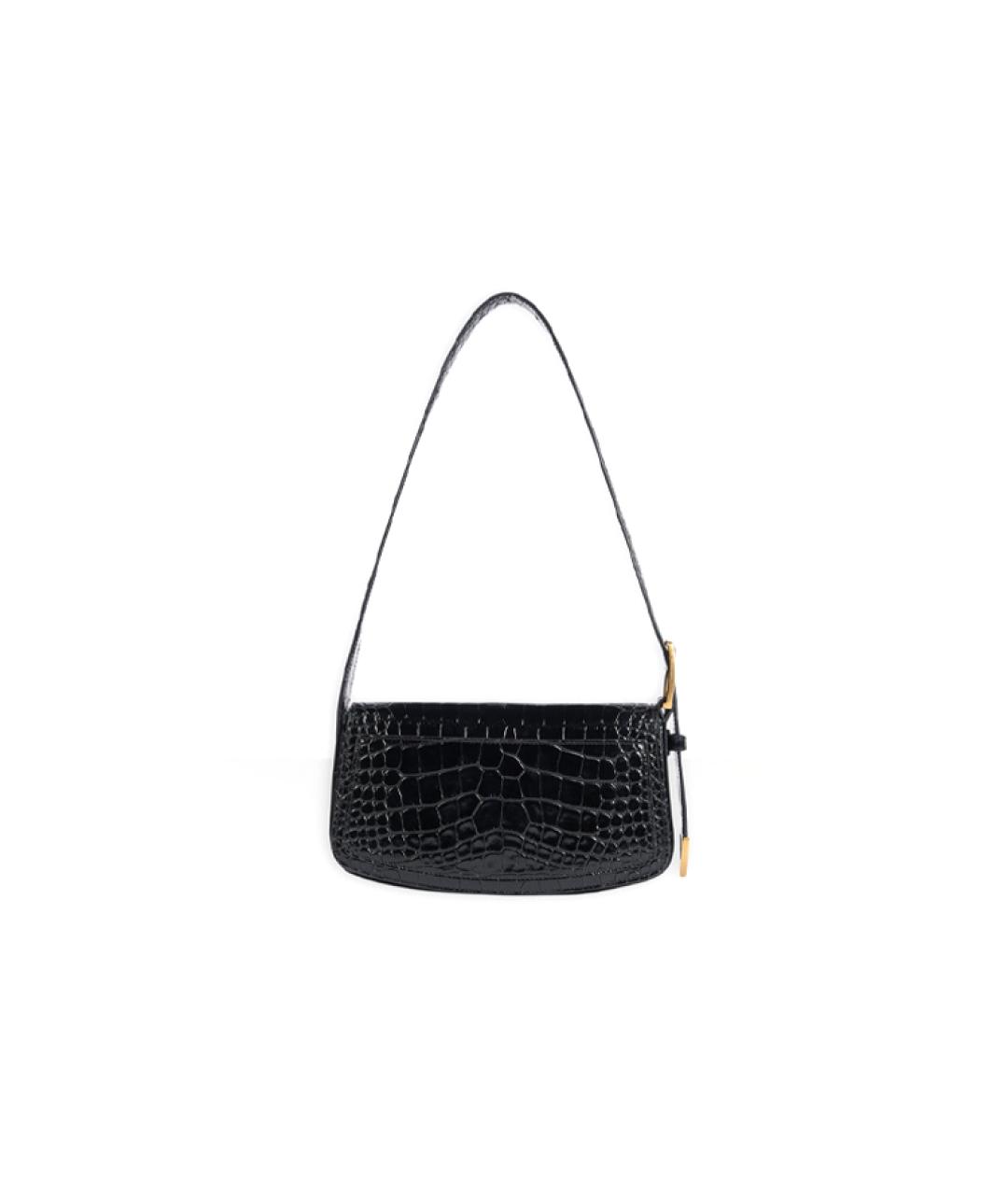 BALENCIAGA Черная кожаная сумка через плечо, фото 4