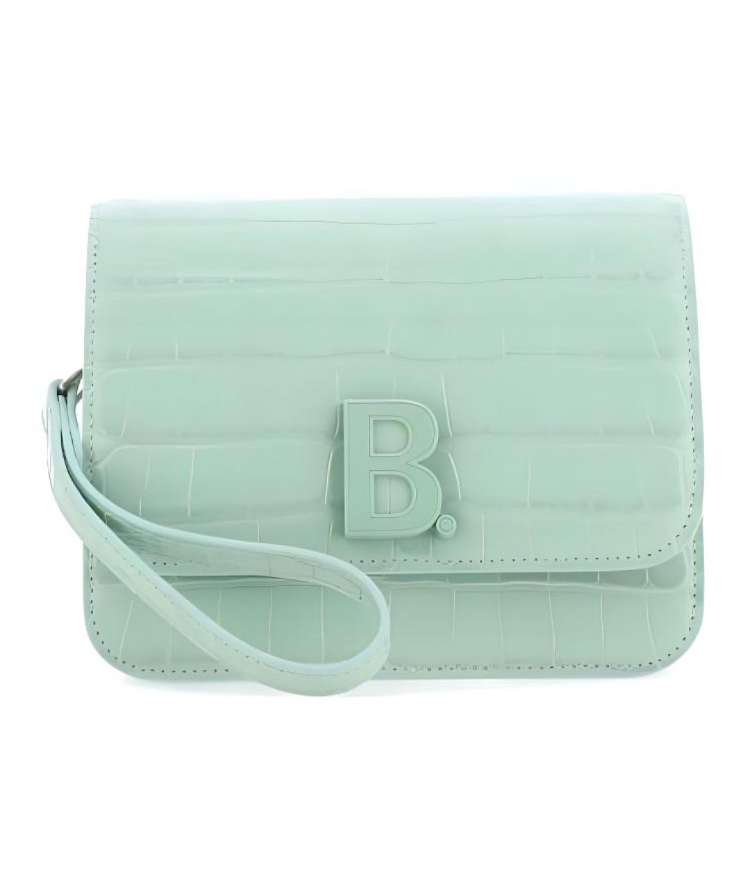 BALENCIAGA Бирюзовая кожаная сумка через плечо, фото 1