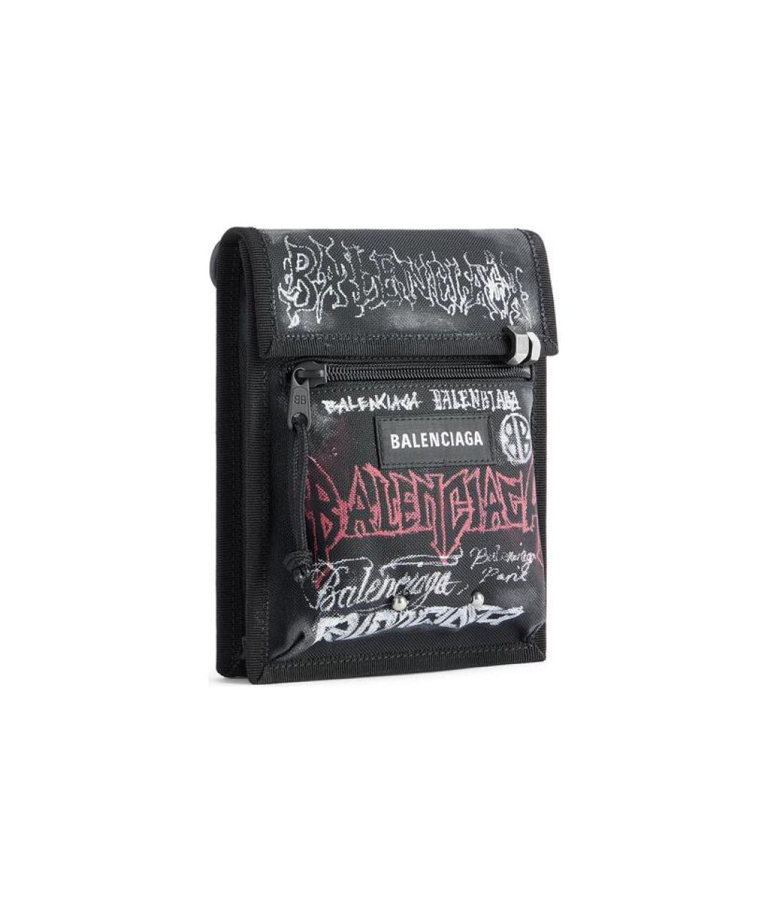 BALENCIAGA Черная кожаная сумка на плечо, фото 2