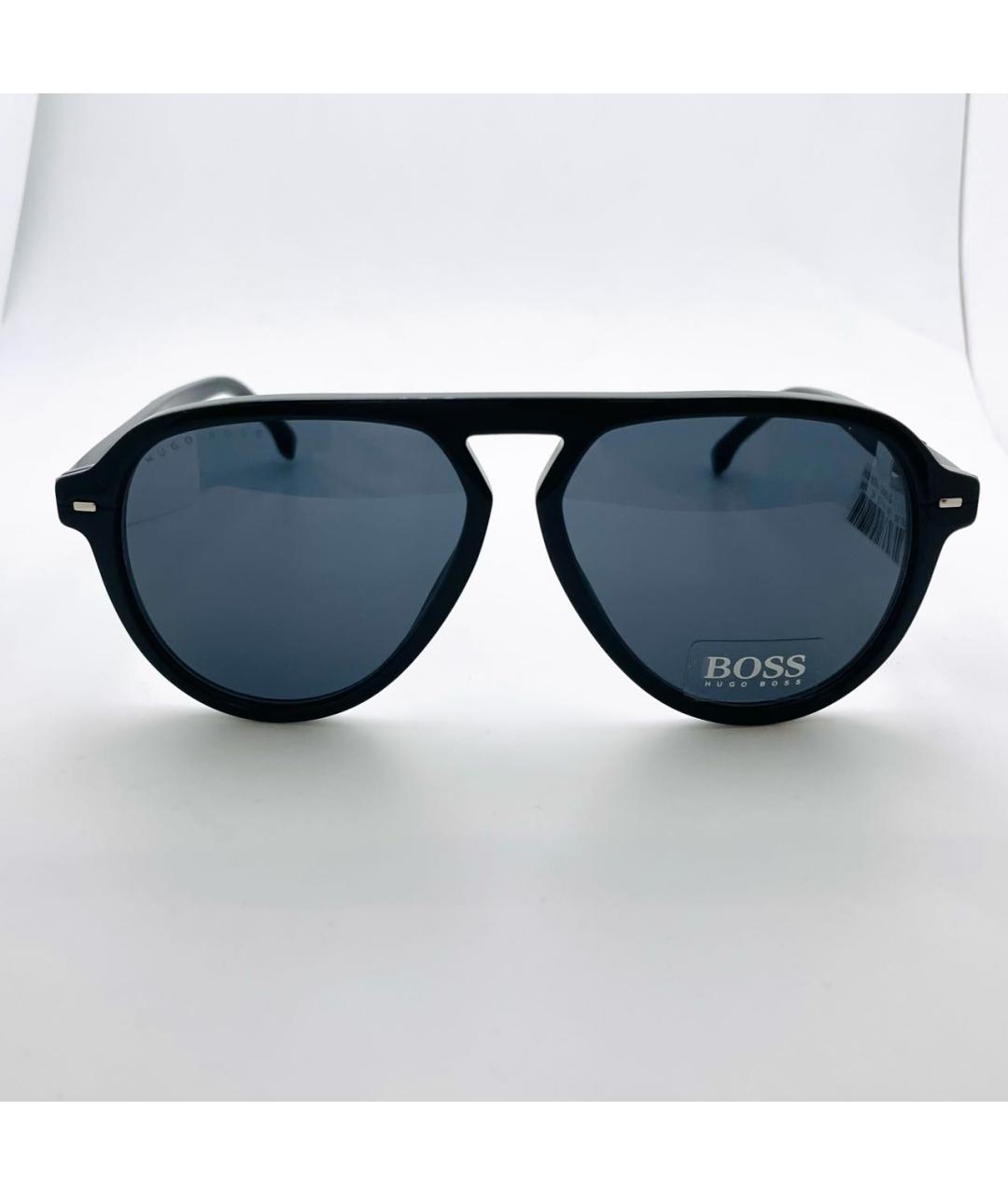 HUGO BOSS Черные пластиковые солнцезащитные очки, фото 4