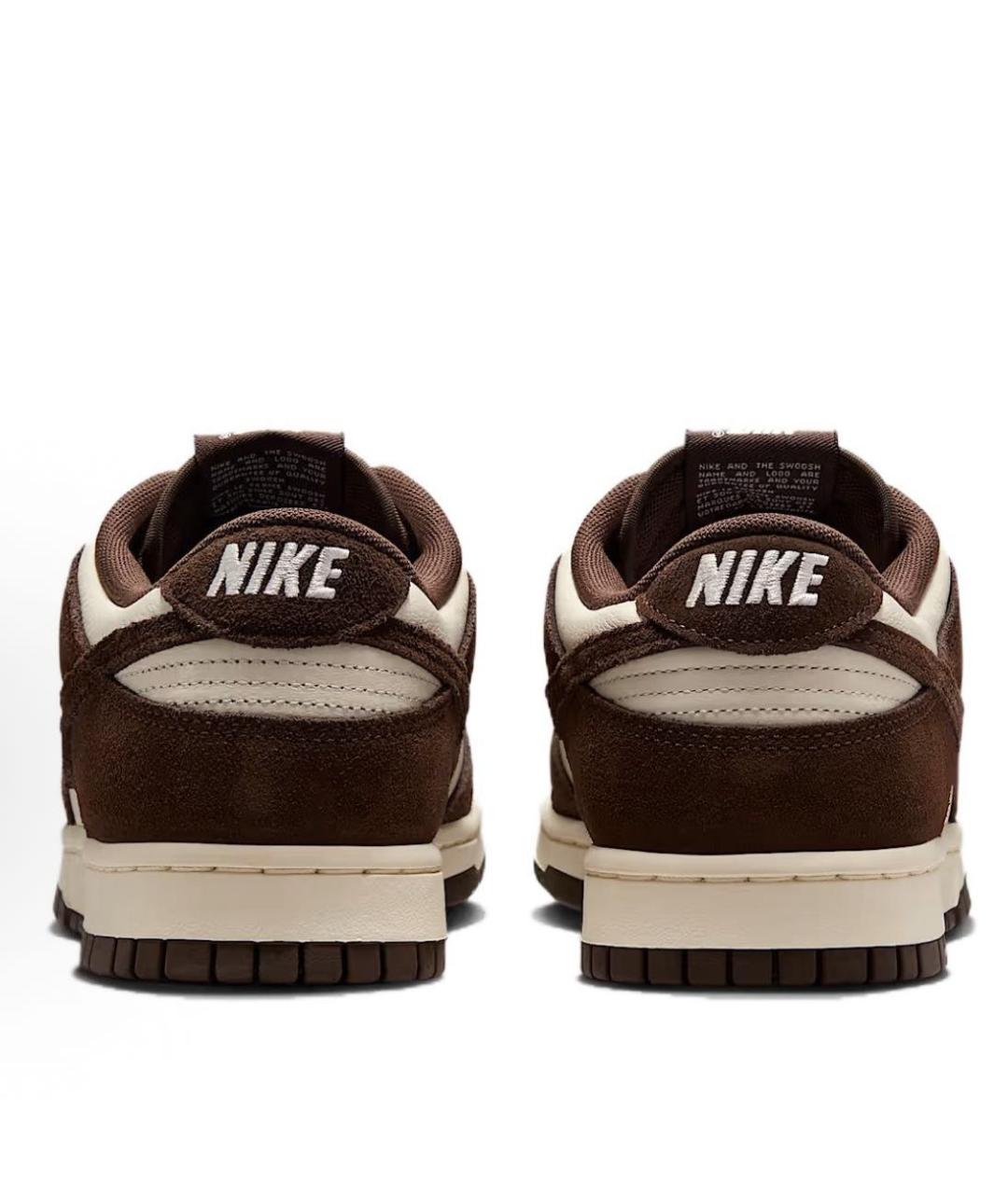 NIKE Коричневые кожаные кроссовки, фото 4