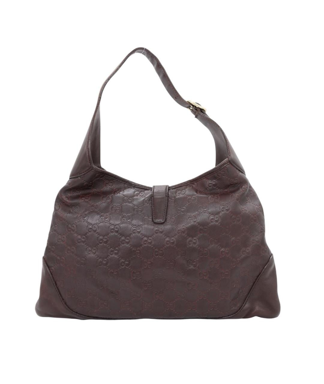 GUCCI Коричневая кожаная сумка через плечо, фото 2