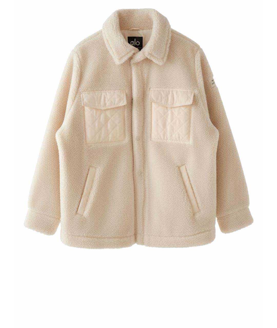 ALO YOGA Белая синтетическая куртка, фото 1