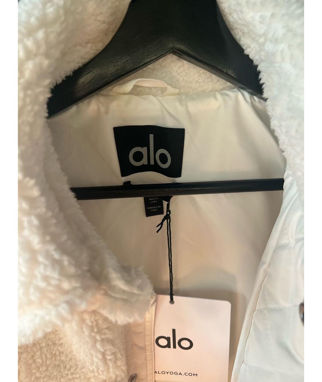 ALO YOGA Белая синтетическая куртка, фото 3