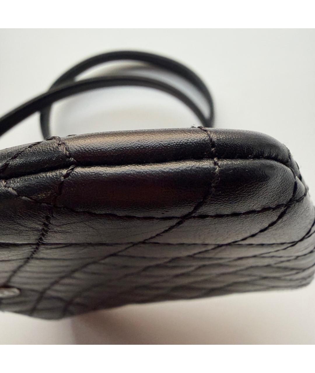 CHANEL Черная кожаная сумка через плечо, фото 5