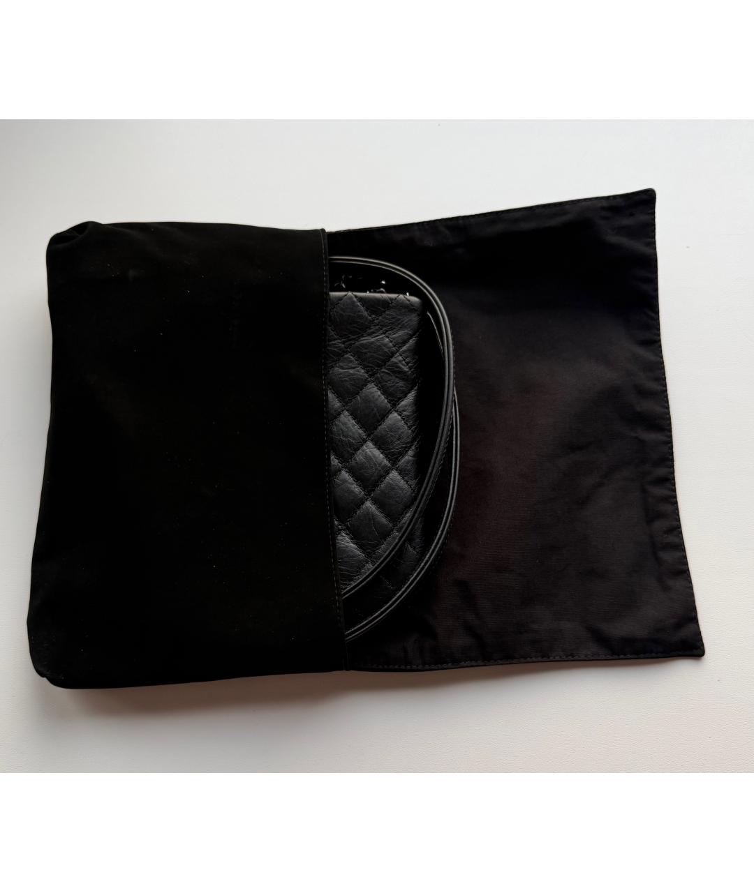 CHANEL Черная кожаная сумка через плечо, фото 7