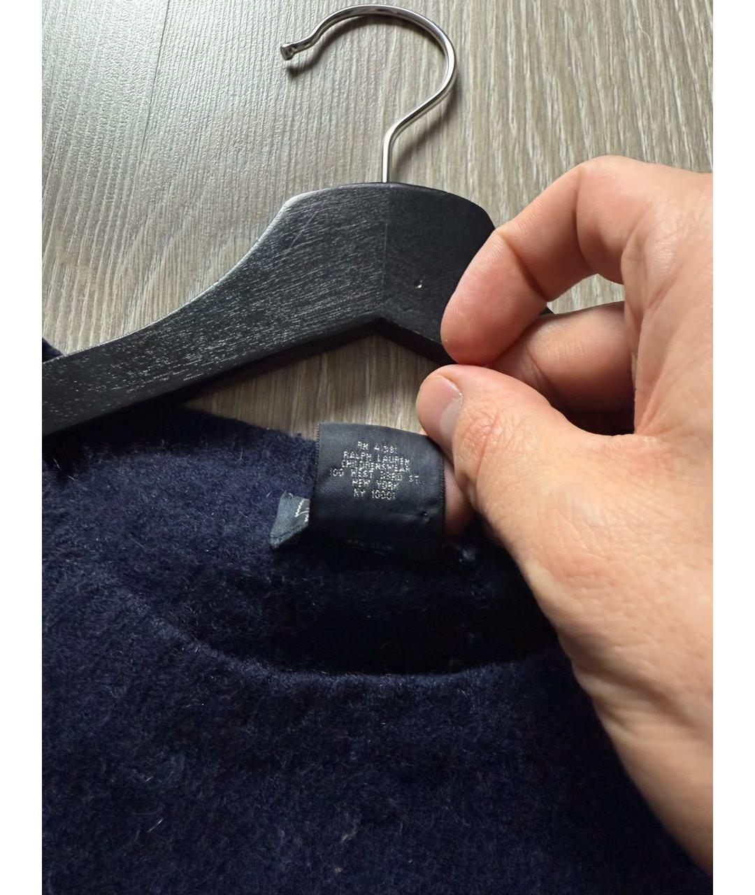 POLO RALPH LAUREN Темно-синий кашемировый джемпер / свитер, фото 4