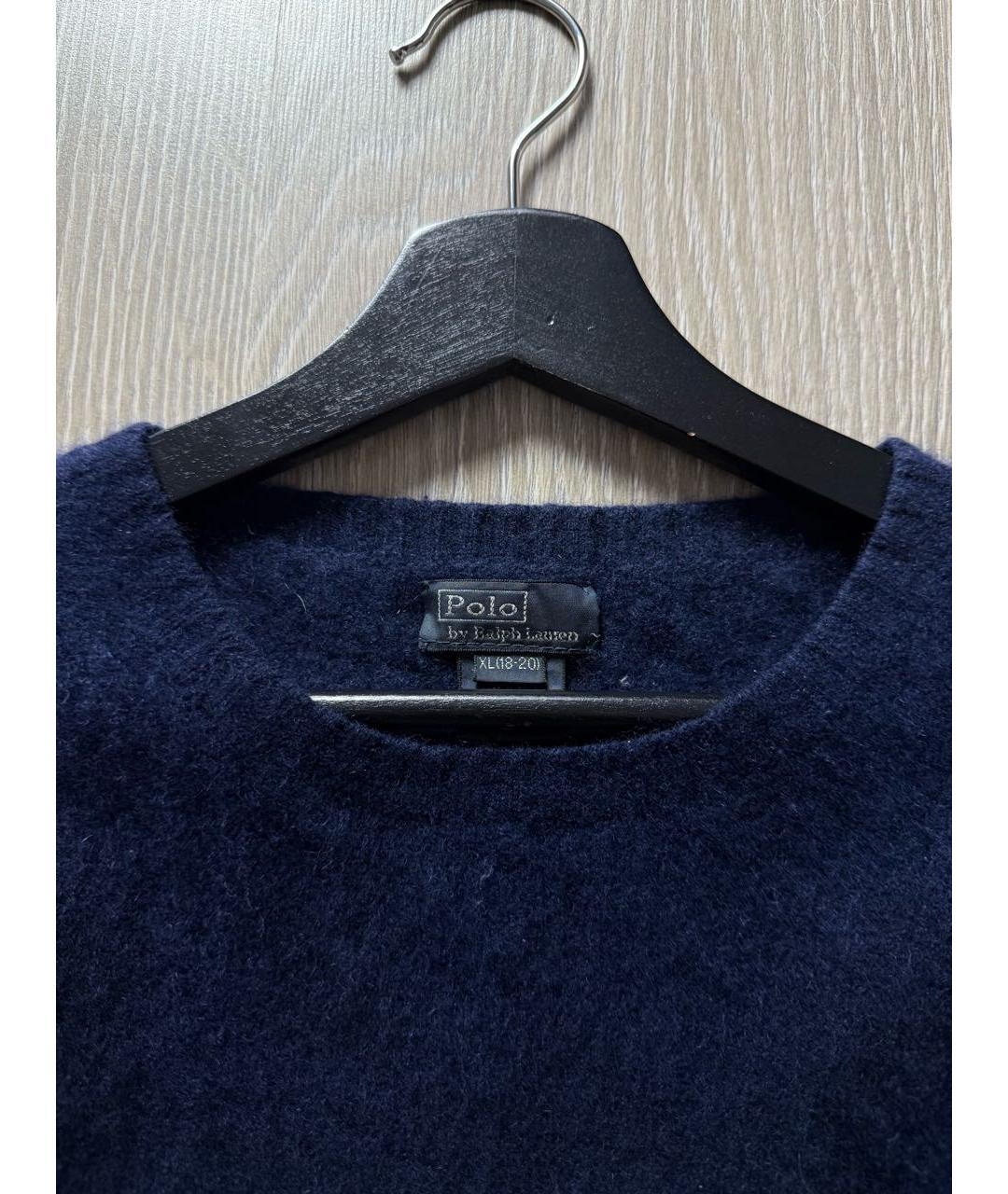 POLO RALPH LAUREN Темно-синий кашемировый джемпер / свитер, фото 3