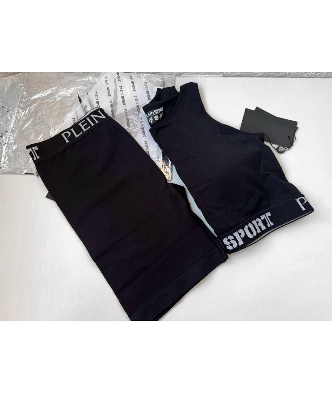 PLEIN SPORT Черная майка, фото 4