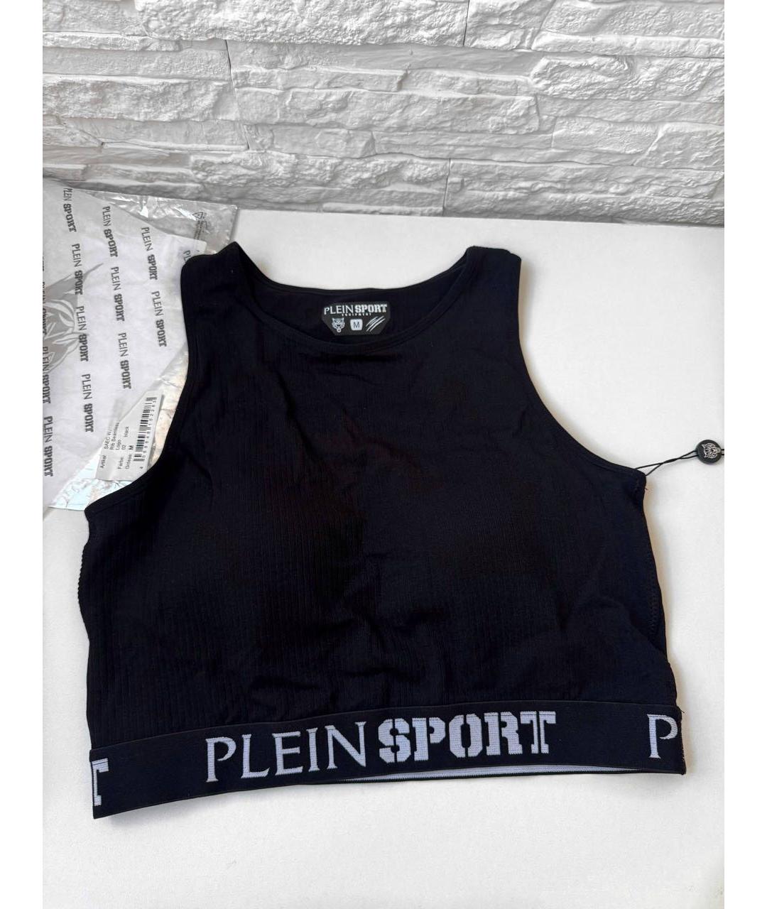 PLEIN SPORT Черная майка, фото 6