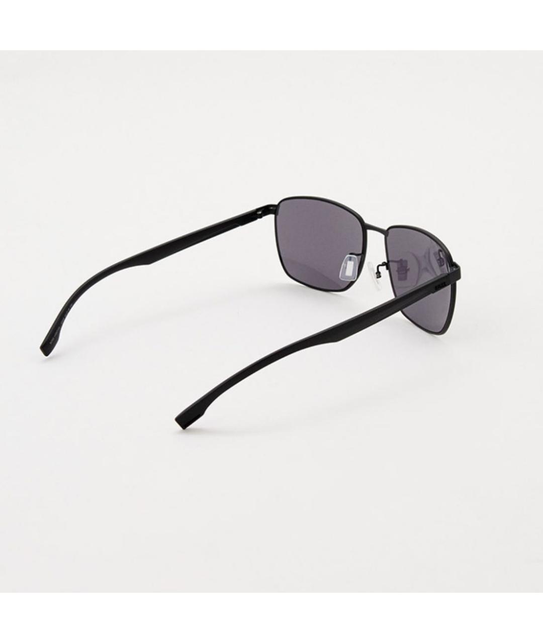 HUGO BOSS Черные металлические солнцезащитные очки, фото 4