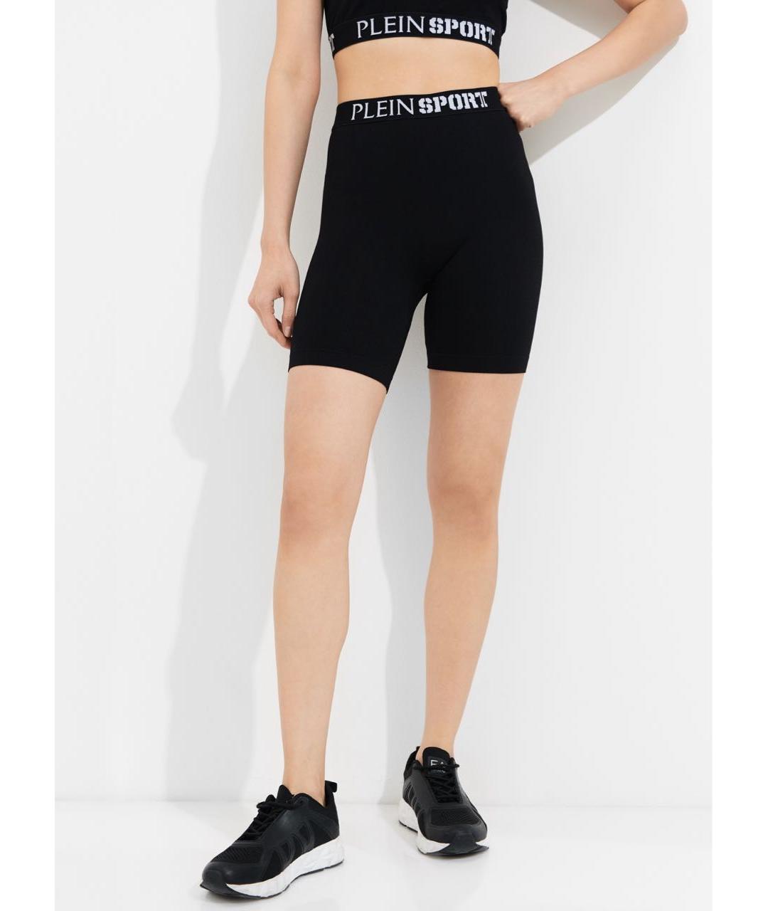 PLEIN SPORT Черные шорты, фото 2