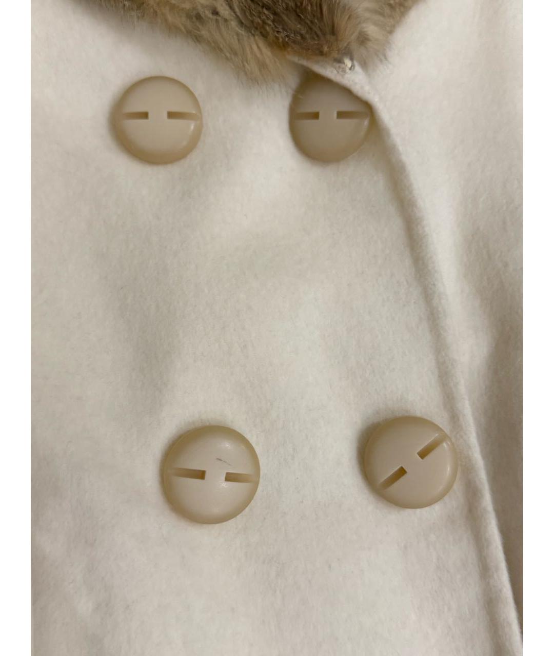 ERMANNO SCERVINO Белое кашемировое пальто, фото 4