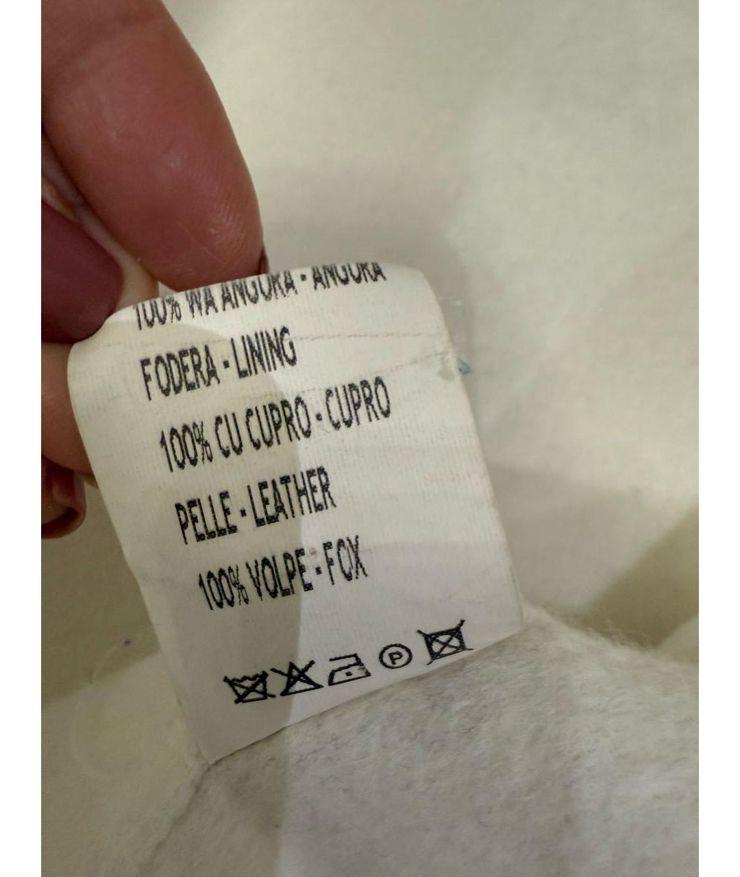 ERMANNO SCERVINO Белое кашемировое пальто, фото 6