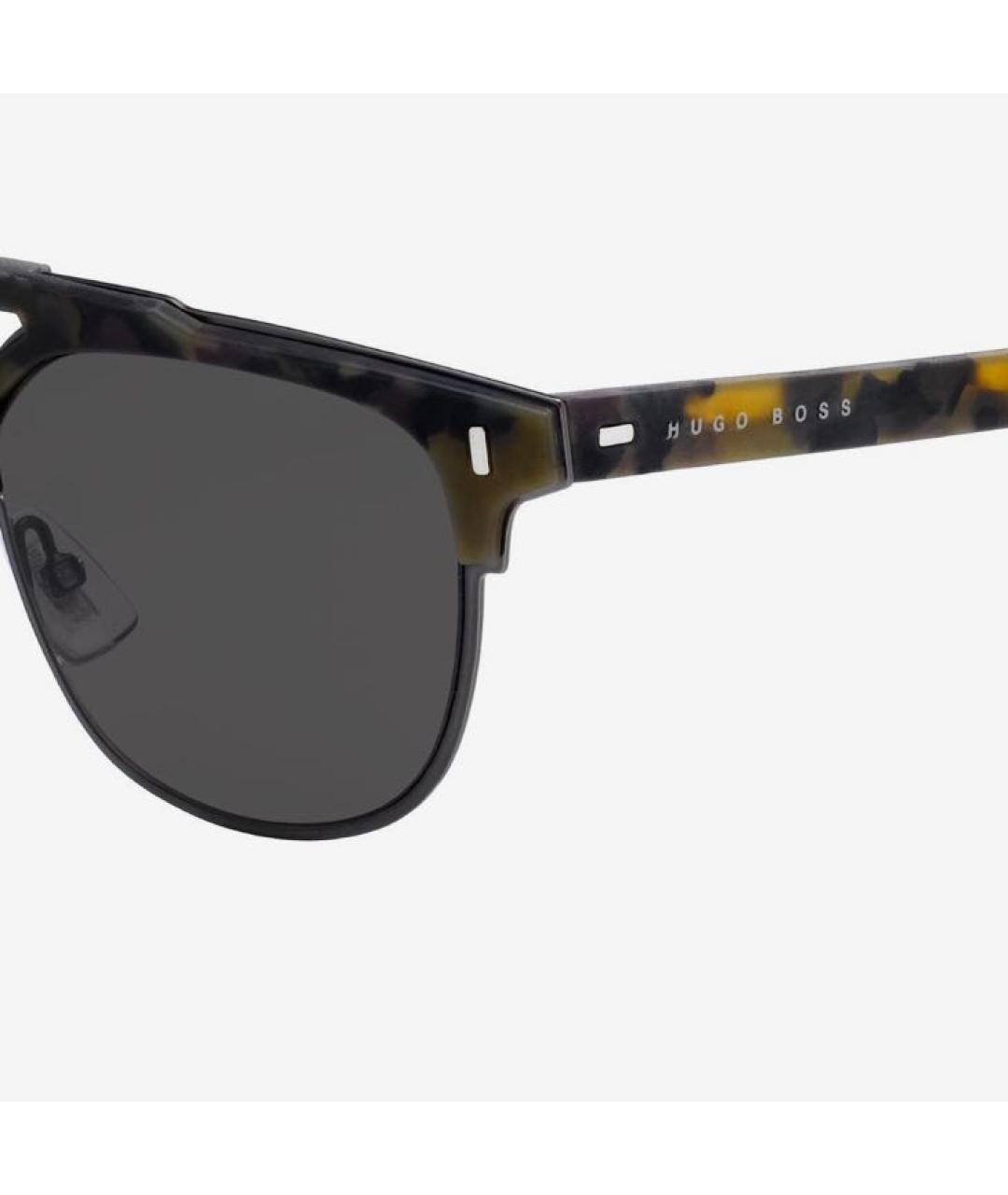 HUGO BOSS Коричневые металлические солнцезащитные очки, фото 5