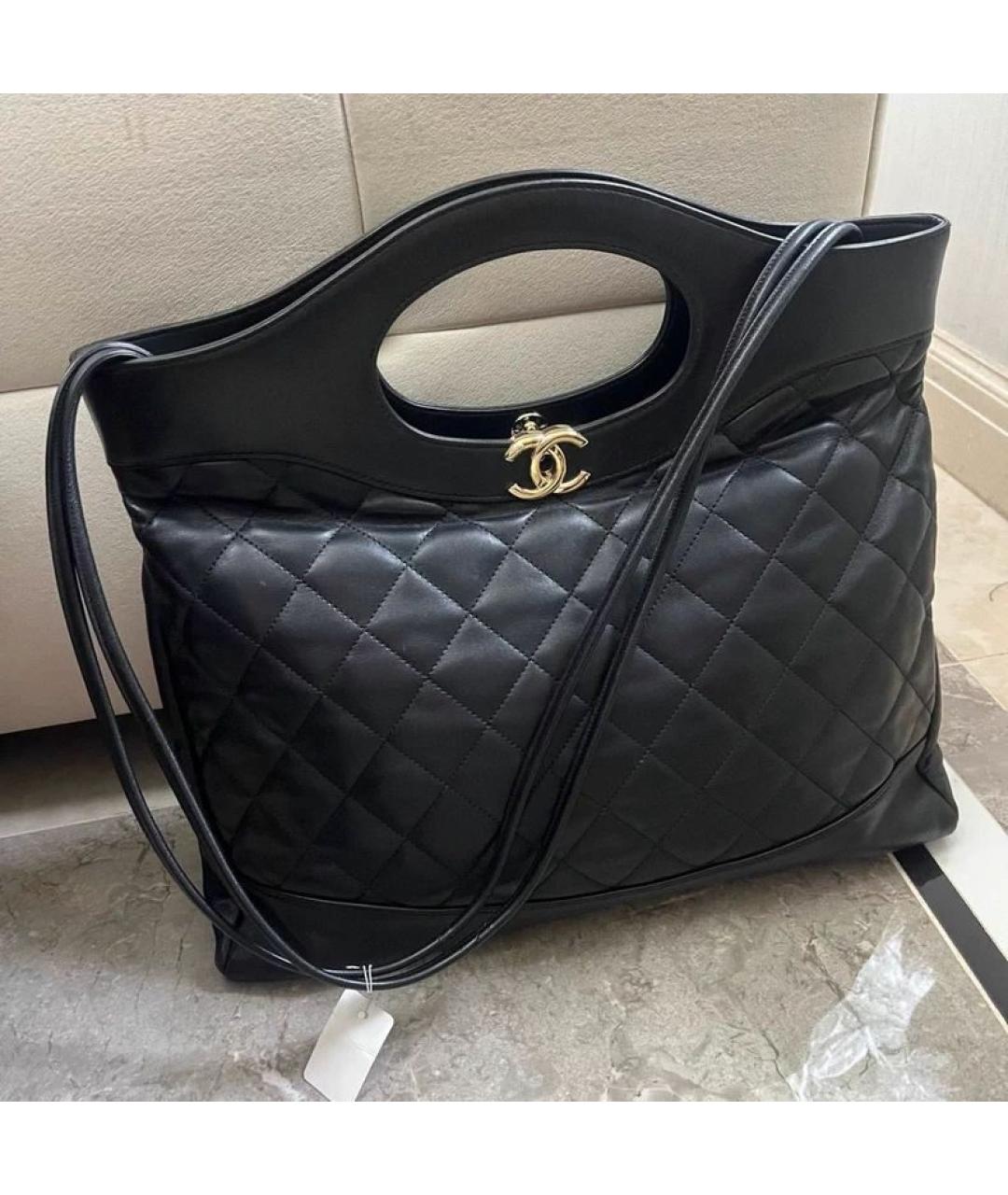 CHANEL Черная кожаная сумка через плечо, фото 9