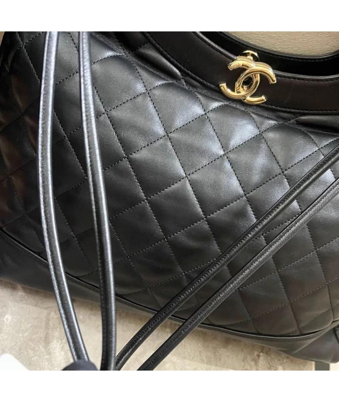 CHANEL Черная кожаная сумка через плечо, фото 3