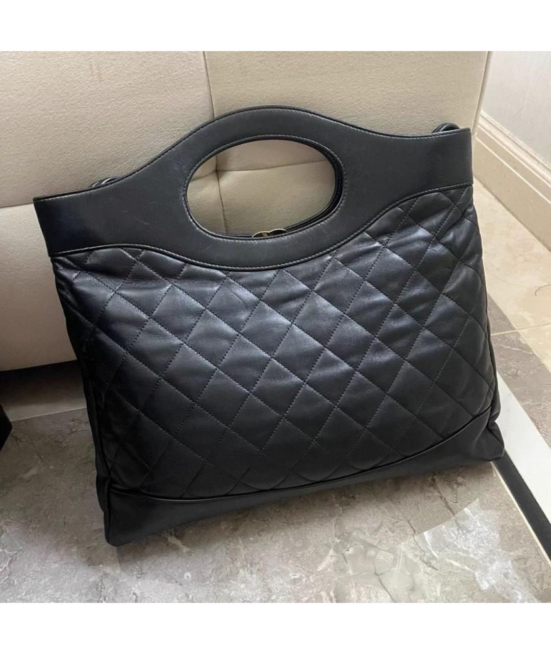 CHANEL Черная кожаная сумка через плечо, фото 4
