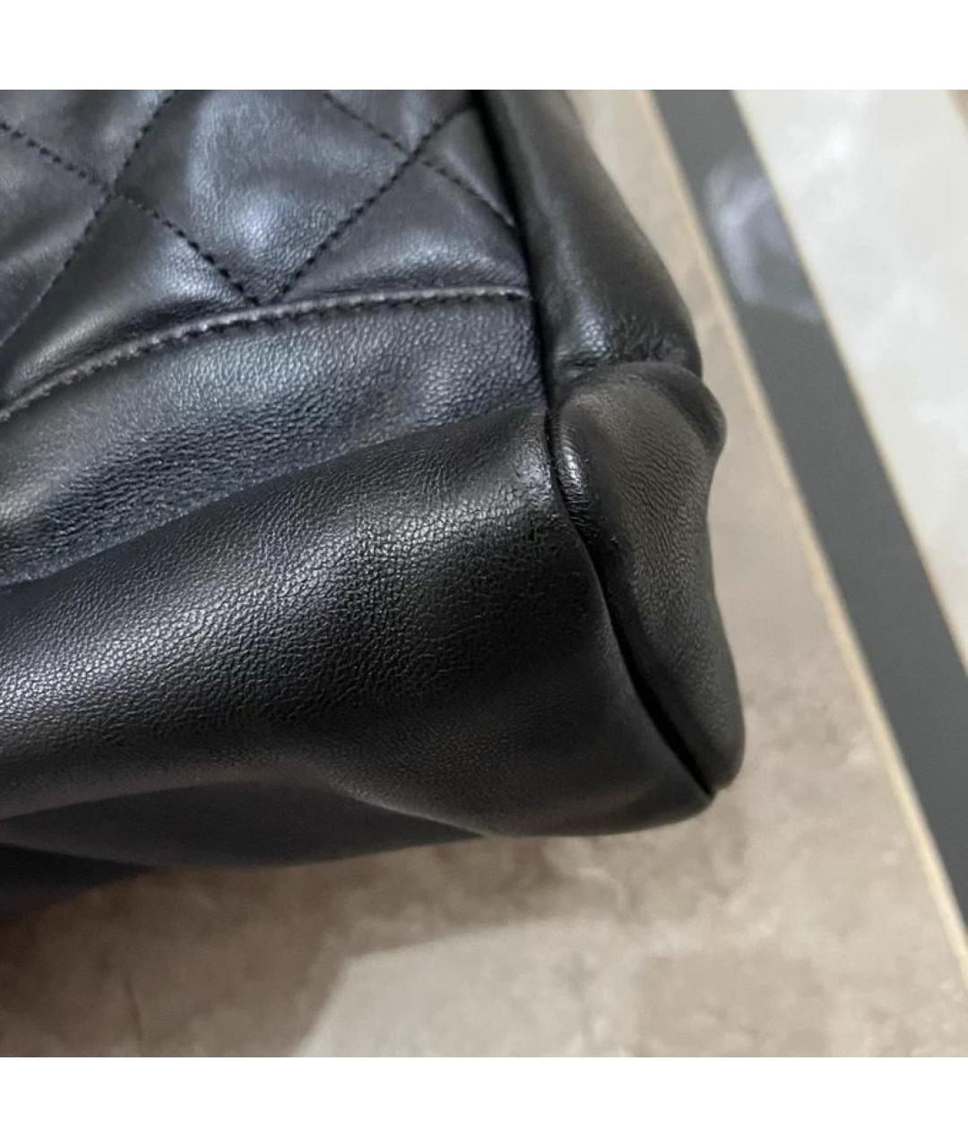 CHANEL Черная кожаная сумка через плечо, фото 7