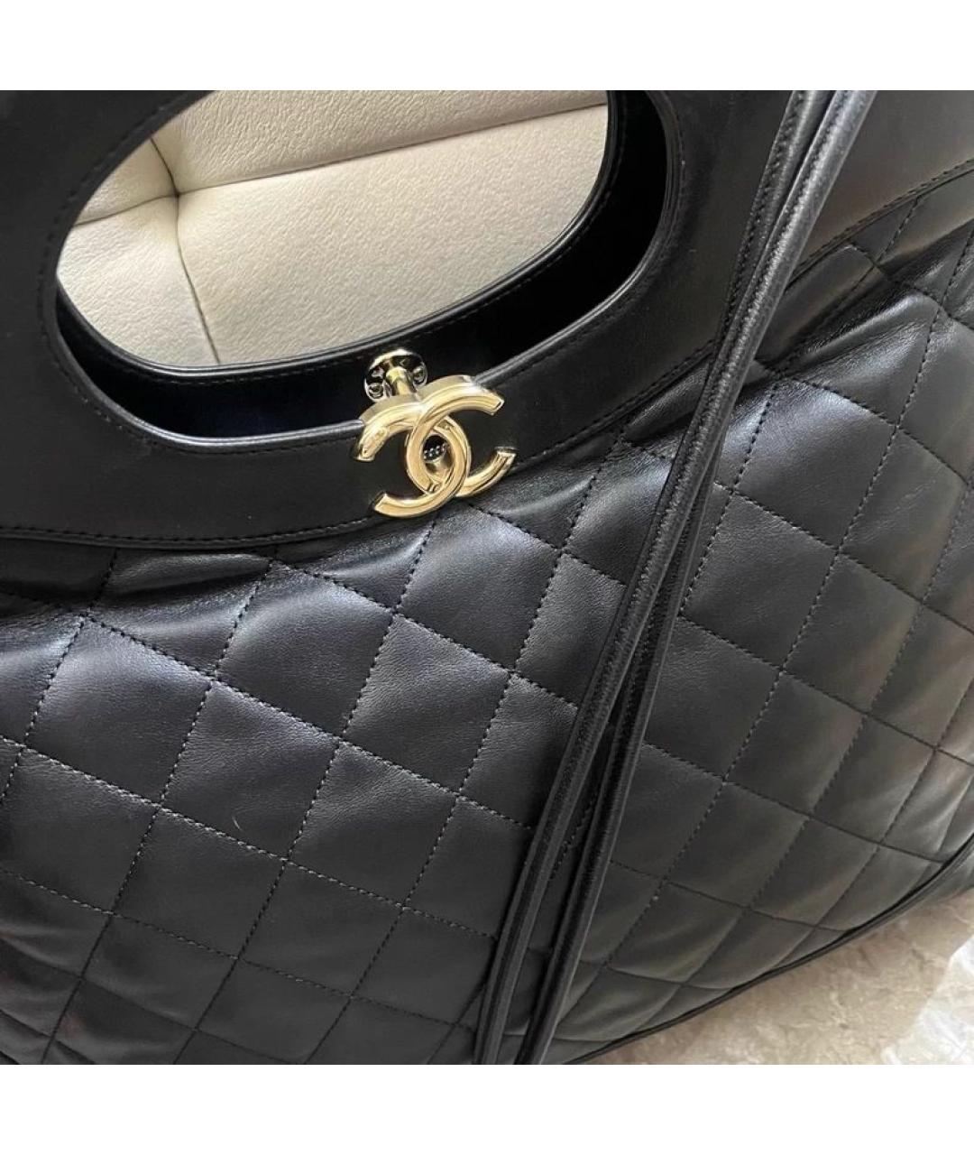 CHANEL Черная кожаная сумка через плечо, фото 2