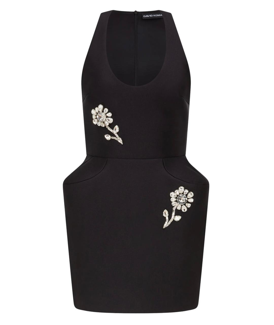 DAVID KOMA Черное коктейльное платье, фото 1