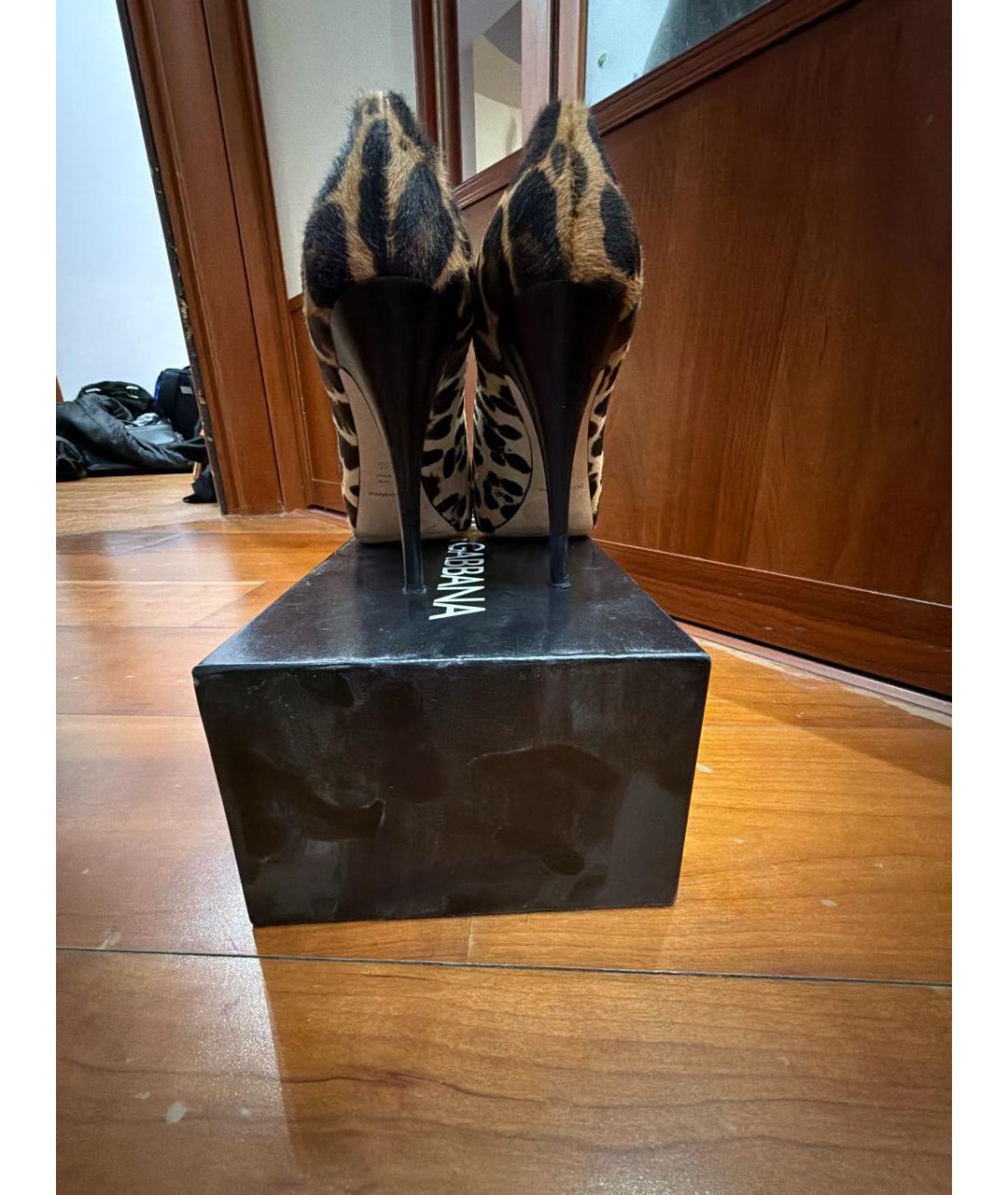 DOLCE&GABBANA Коричневые кожаные туфли, фото 4