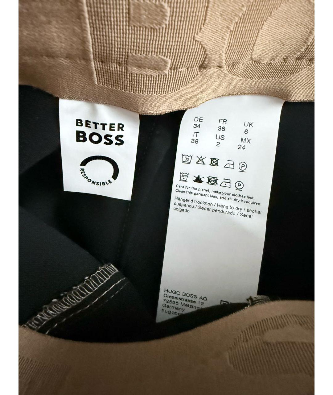 HUGO BOSS Мульти полиэстеровые брюки узкие, фото 6