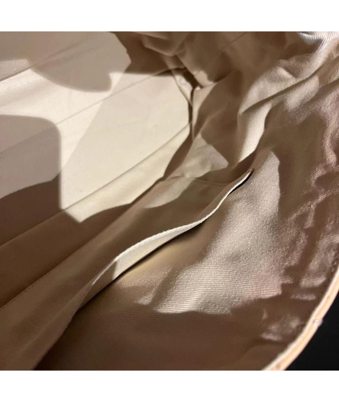 CHANEL Бежевая кожаная сумка через плечо, фото 7