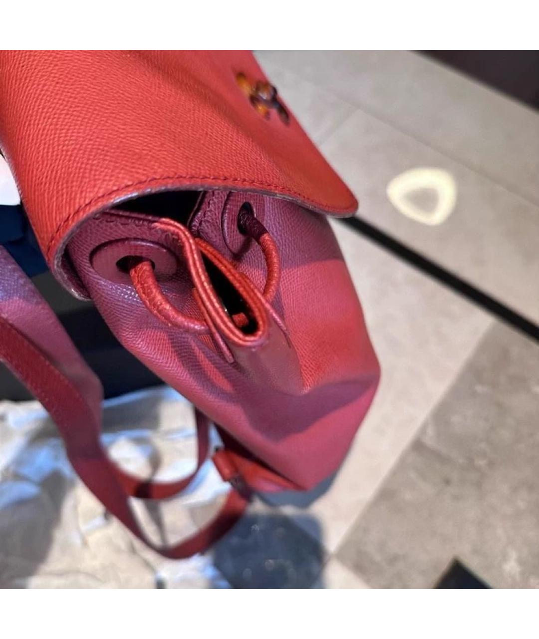 CHANEL Розовый кожаный рюкзак, фото 5