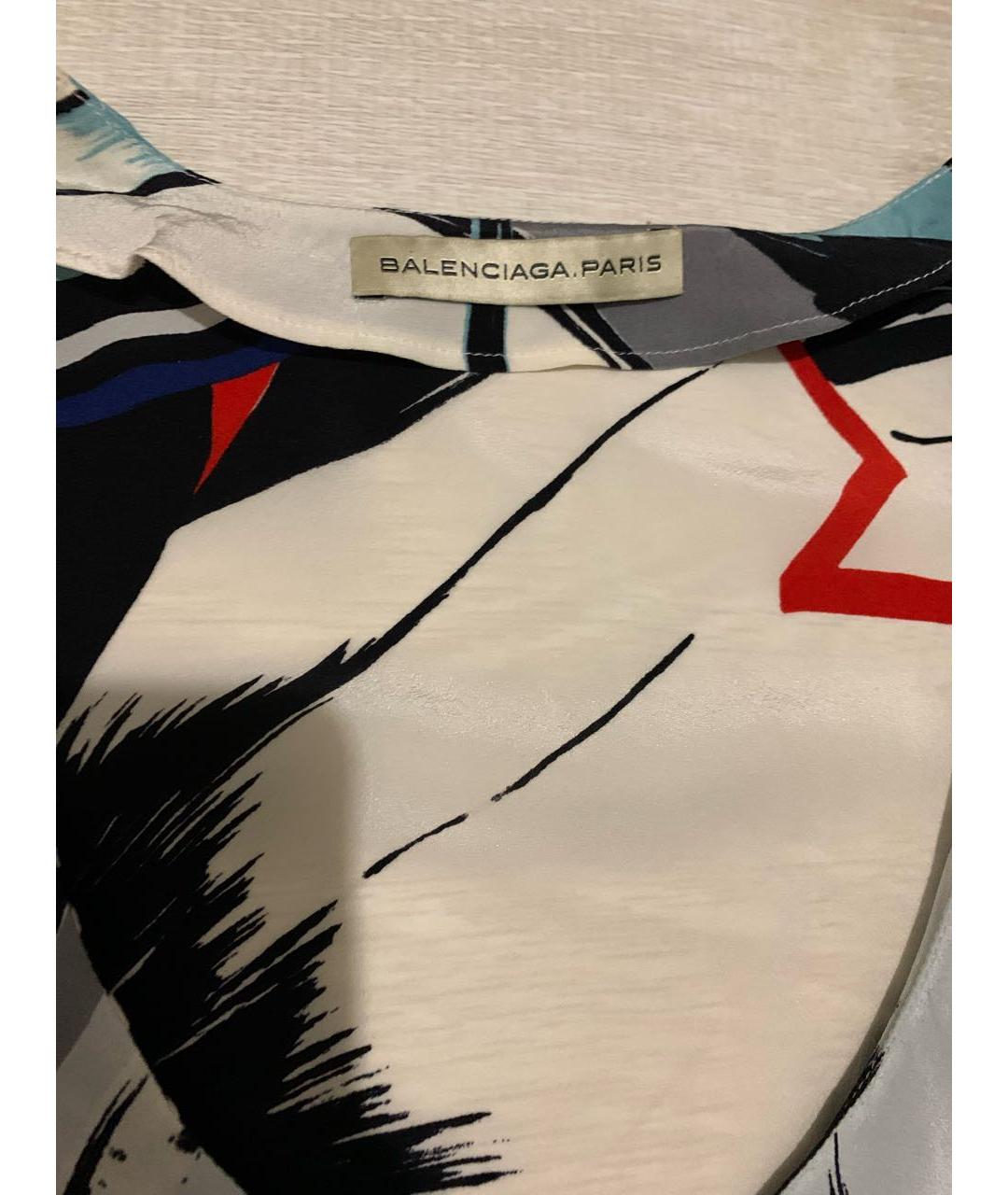 BALENCIAGA Мульти шелковое коктейльное платье, фото 3