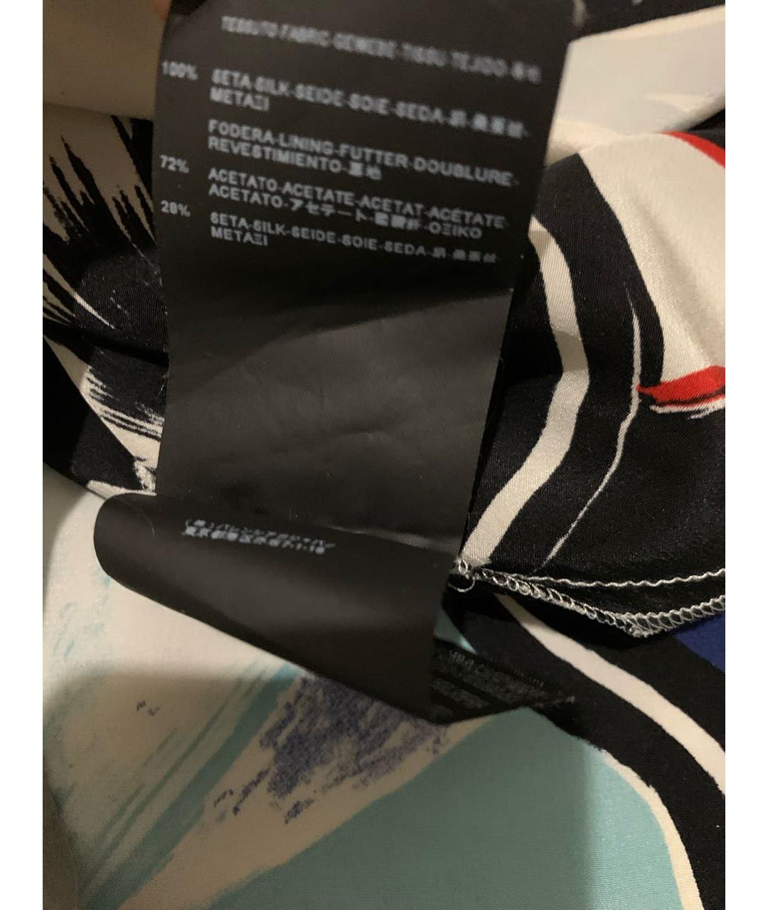 BALENCIAGA Мульти шелковое коктейльное платье, фото 6