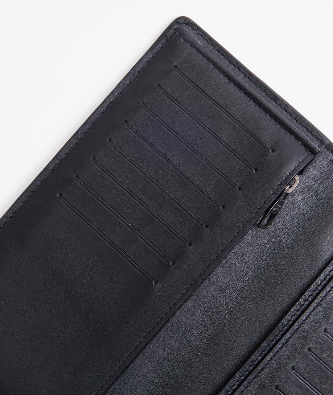 LOUIS VUITTON Черный кожаный кошелек, фото 5