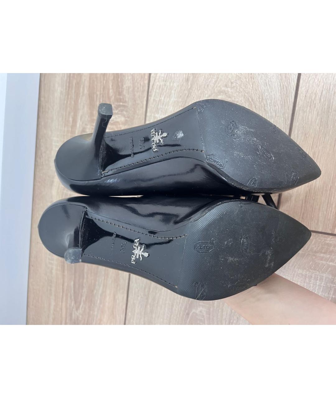 PRADA Черные туфли из лакированной кожи, фото 6