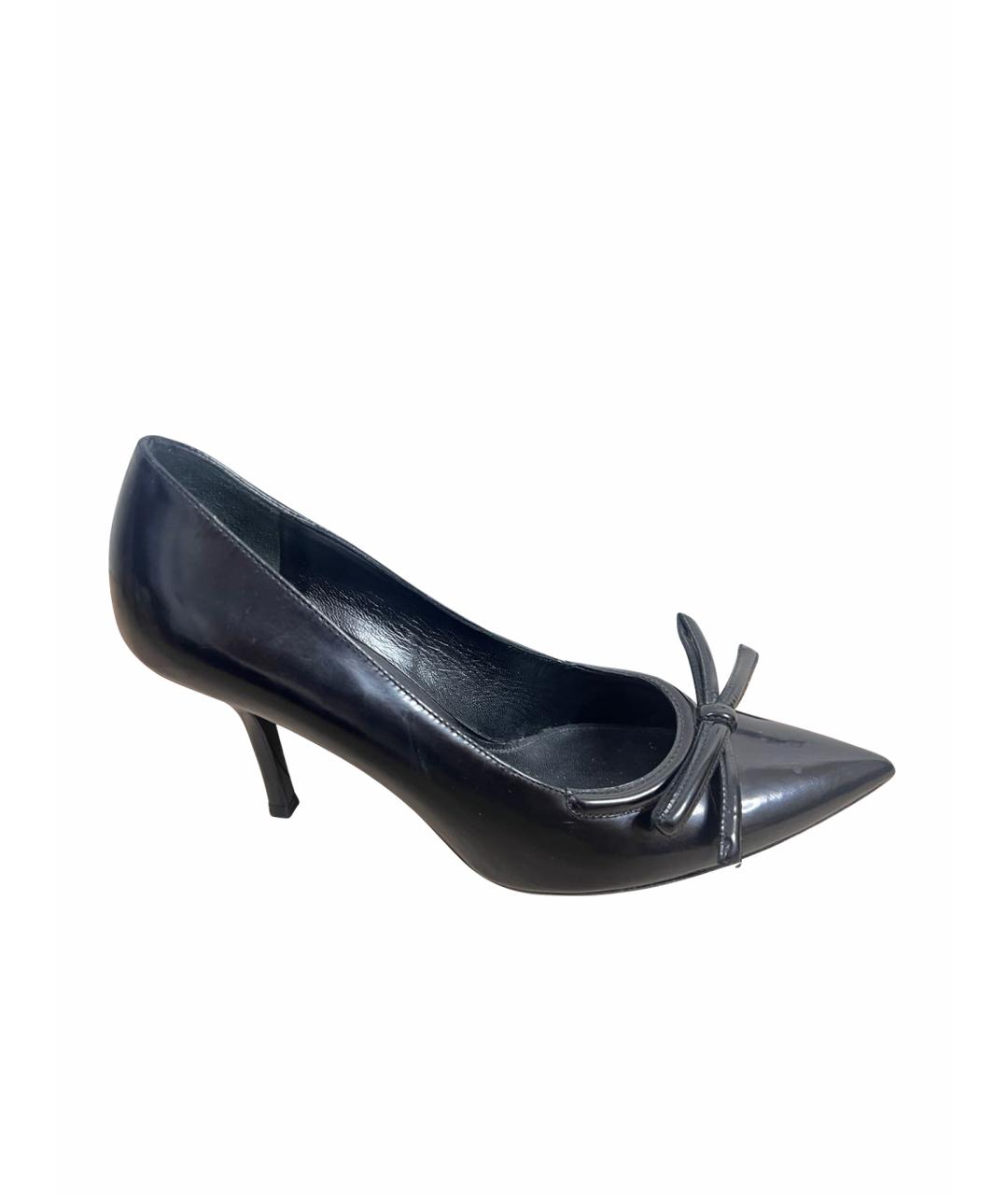 PRADA Черные туфли из лакированной кожи, фото 1